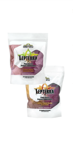 Lepterra Plant Based Protein Supplement Natural Organic Vanilla Flavor 15 Powdered Servings 