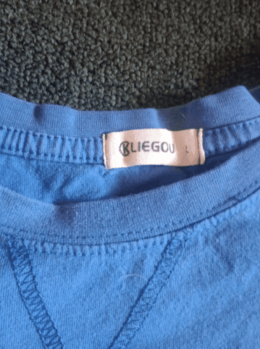 Bliegou Men's Large Blue Shirt