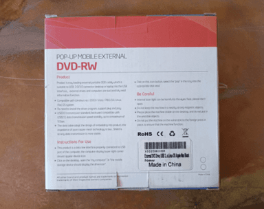 Gotega - Pop-Up Mobile 3.0 USB External DVD-RW Drive