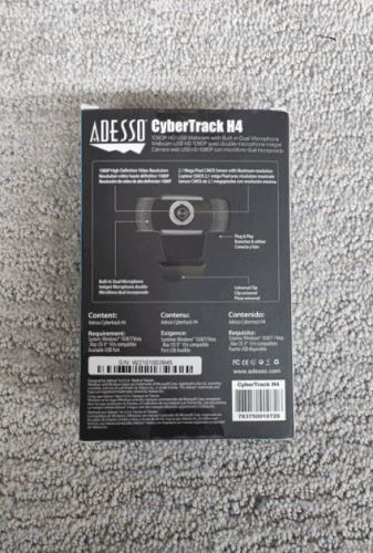 Adesso CyberTrack H4 1080P HD Webcam with Built in Dual Microphone