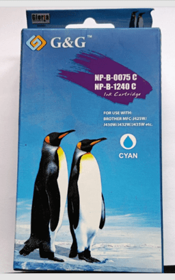 G & G Cyan Color Ink Cartridge NP-B-0075C / NP-B-1240C